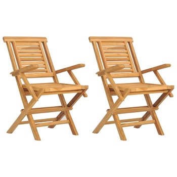 Składane krzesła ogrodowe, 2 szt., 56x63x90 cm, dr - vidaXL