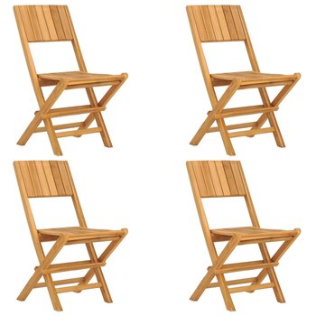 Składane Krzesła Ogrodowe, 4 Szt., 47X61X90 cm, Dr - vidaXL