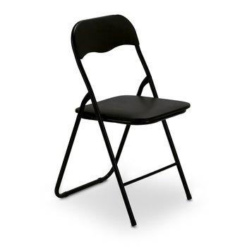 Składane krzesło cateringowe biurowe Tadar 44 x 47 x 79 cm czarne - Tadar
