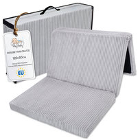 Składany materac podróżny do łóżeczka dziecięcego 60x120 cm – składany materac dla dzieci, materac gościnny składany, materac niemowlęcy, materac podłogowy, materac do spania i materac turystyczny 