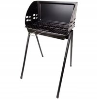 SKŁADANY METRALOWY Grill węglowy BBQ Grill 39cm x 23cm wysokość 73cm