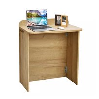 Składany stolik pod laptopa Biurko do biura owalne Dąb 66 x 44,5 x 78 cm