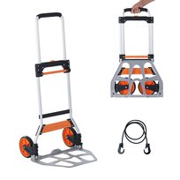 Składany wózek transportowy 124 kg aluminiowy ręczny Vevor