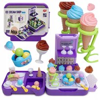Sklep Lodziarnia 3w1 Kuchnia dla Dzieci Lody Zestaw Cukiernia w Walizce Ns