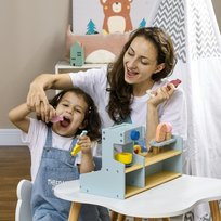 Sklep z lodami dla dzieci, stoisko z lodami, wiele akcesoriów, pobudza wyobraźnię i motorykę, jasnoniebieski