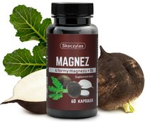 Skoczylas - MAGNEZ 4 formy, witamina B6, czarna rzepa - 60 kaps. Skoczylas
