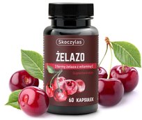 Skoczylas - ŻELAZO 3 formy, wiśnia, witamina C - 60 kaps. Skoczylas