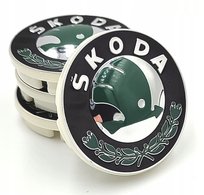 SKODA DEKIELKI na felgi zaślepki felg KAPSLE ŠKODA kołpaczki 55mm 4szt. ATA