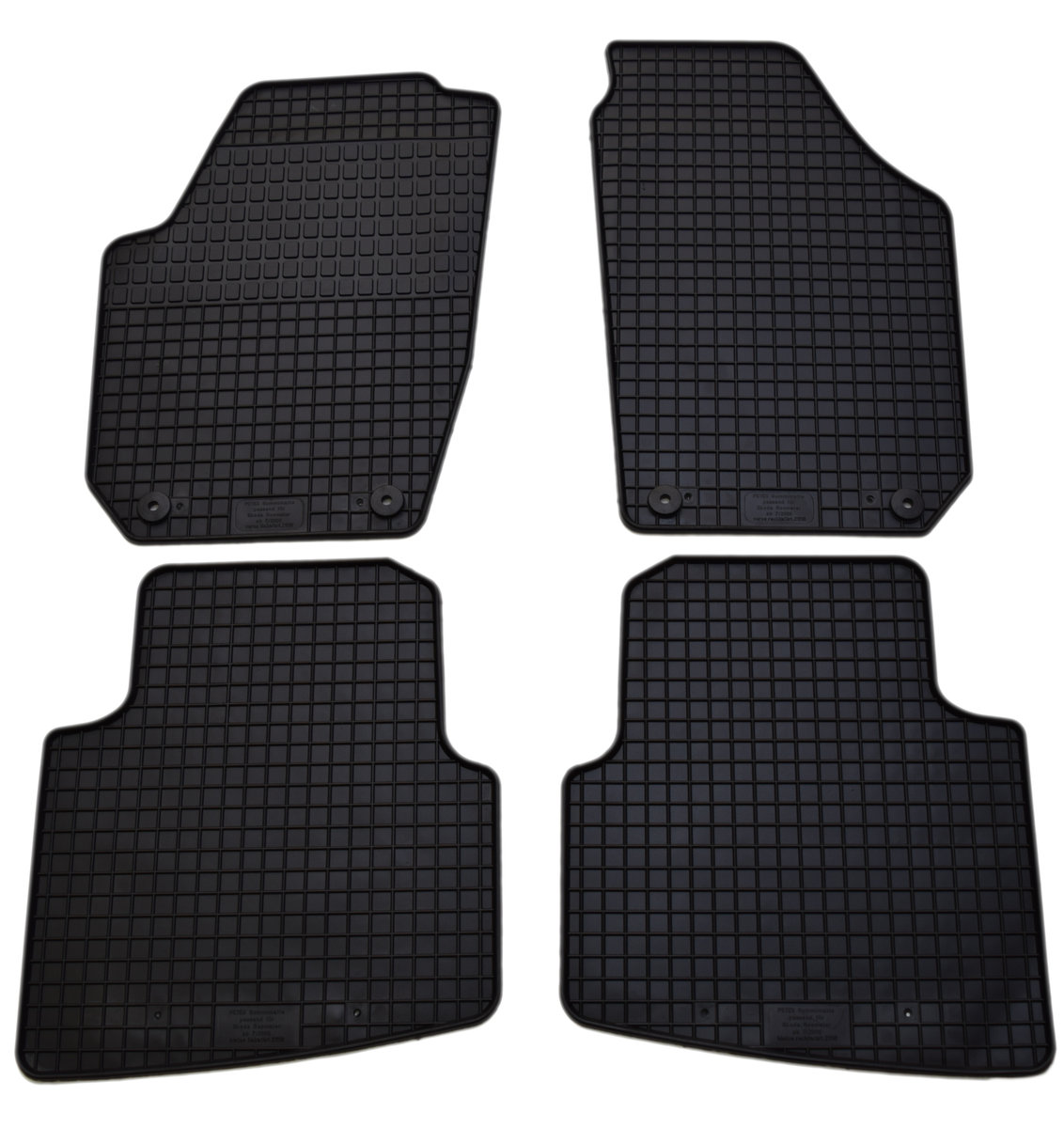 Tappetini Auto Gomma Per Skoda Roomster (2006-2015) | Set Specifico Con Bordo Alto 15 Mm | Antiscivolo E Resistenti - 3