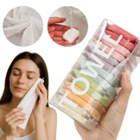 Skondensowany Ręcznik Podróżny W Tabletce 14 Szt Do Twarzy Rąk Bio 24X30 Cm