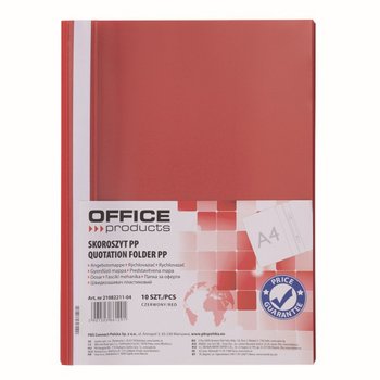 Skoroszyt OFFICE PRODUCTS, 120/180 mic, PP, czerwony - Office Products