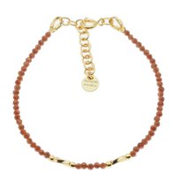 Skorulski Jewellery, Bransoletka, fasetowany Piasek Pustyni kulki i srebro złocone Skorulski Jewellery