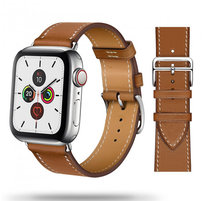 Skórzana bransoleta z zapięciem Apple Watch ( 42 / 44 / 45 / 49 mm ) brązowy