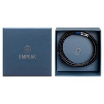 Skórzana bransoletka, Empeak, czarna