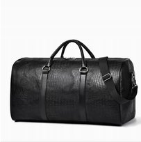 Skórzana Torba Podróżna Duffel Krokodyl Retro Duża Torba Weekendowa HIT Inna marka