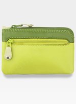 Skórzane Damskie Etui Na Klucze Visconti - Zielony Multi Visconti