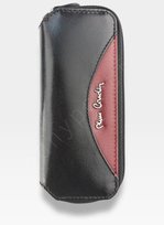 Skórzane Etui Na Klucze Pierre Cardin - czarny + czerwony Pierre Cardin