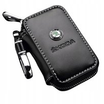 SKÓRZANE ETUI na klucze SKODA logo KLUCZYK samochodowy ELEGANCKI brelok Inna marka