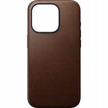 Skórzane etui Nomad Modern Leather do iPhone 15 Pro MagSafe, ciemnobrązowe - NOMAD