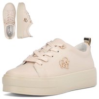 Skórzane Półbuty Damskie Sneakersy na Platformie Sznurowane 37 Filippo FILIPPO