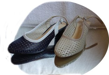 skórzane sandałki OBCAS GRANAT wygoda 40 - Polskie buty