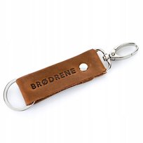 Skórzany brelok brødrene na klucze br01 jasny brąz Brodrene
