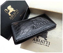 Skórzany Klips Na Banknoty Pieniądze Abiatti Etui Skóra Na Mocny Magnes