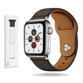 Skórzany pasek Apple Watch ( 38 / 40 / 41 MM ) ciemny brąz - GK PROTECTION