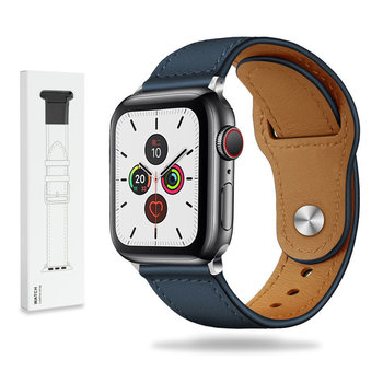 Skórzany pasek Apple Watch ( 38 / 40 / 41 MM ) niebieski - GK PROTECTION