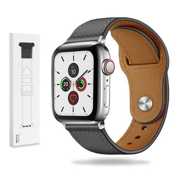 Skórzany pasek Apple Watch (42 / 44 / 45 / 49 mm), szary - GK PROTECTION