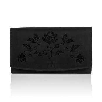 Skórzany portfel damski czarny rfid t-01 paolo peruzzi - Paolo Peruzzi