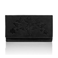 Skórzany portfel damski t-05 paolo peruzzi czarny Paolo Peruzzi