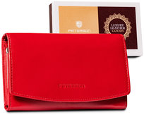 Skórzany portfel damski z kieszonką na suwak — Peterson