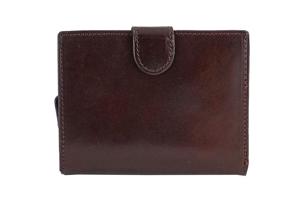 Barberini's Skórzany portfel klasyczny - Barberini's - Brązowy ciemny