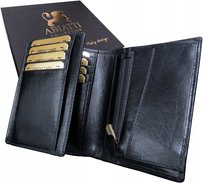 Skórzany Portfel Męski Abiatti Antykradzieżowy !