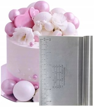 SKROBKA DO TORTU dekorator cukierniczy GRZEBIEŃ DO DEKORACJI krem PACKA - Elhandel