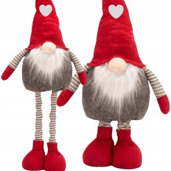Skrzat Krasnal Świąteczny Nogi Teleskopowe Stojący Gnom Mikołaj Duży Xxl - Eddcom