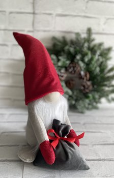 Skrzat świąteczny Krasnal Glamour Mikołaj handmade - Inny producent