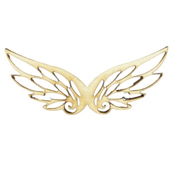Skrzydełka skrzydła anielskie drewniane anioł - Kolorowe Motki