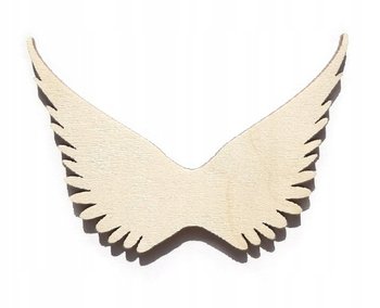 Skrzydła anioła 7x10cm sklejka baza makrama 5 szt - Pamario