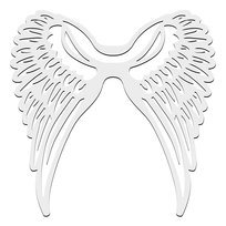 SKRZYDŁA Anioła Drewniane Skrzydełka MDF DIY Ozdoba BIAŁA 10szt do Stroika