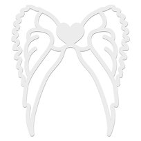 Skrzydła Anioła Sklejka MDF Białe Dekoracje Baza Makrama Prezent Chrzest