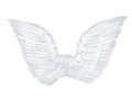 Skrzydła anioła z piór białe, 70x50 cm - PartyDeco