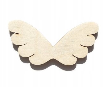 Skrzydła aniołka 4,5x9 cm sklejka makrama 6 sztuk - Pamario