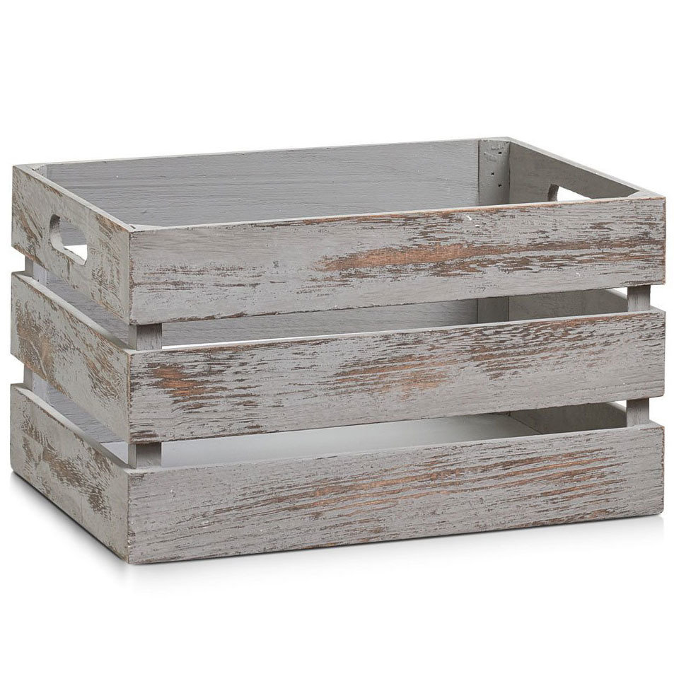 Skrzynia do przechowywania ZELLER Vintage, szara, 20x35x25 cm