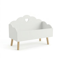 Skrzynia na zabawki z motywem chmurki NUVU, 55 x 45 x 28 cm