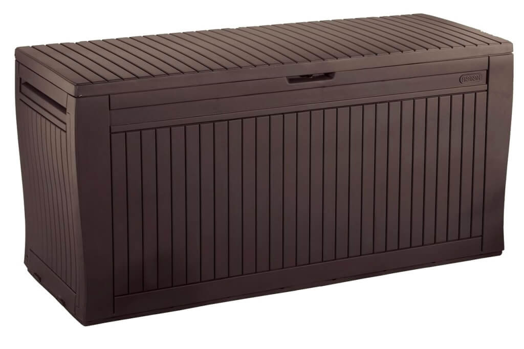 Skrzynia ogrodowa KETER Comfy, brązowa, 117,5x45x57,5 cm, 270 l