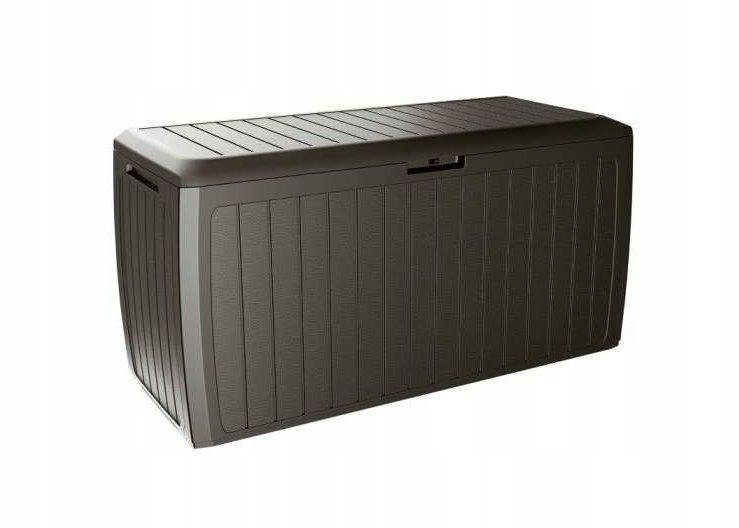 Skrzynia ogrodowa PROSPERPLAST Boxe Board, umbra, 59,5x116x47 cm