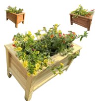 SKRZYNKA NA KWIATY kwietnik drewniany stojący donica drewniana 80cm SOSNA