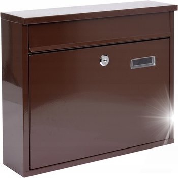 SKRZYNKA POCZTOWA NA LISTY 310 x 360 x 100 mm BRĄZ - inna (Inny)